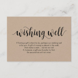 Robuust kraftscript, zwart, weddenschappen goed informatiekaartje