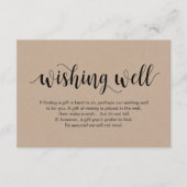 Robuust kraftscript, zwart, weddenschappen goed informatiekaartje (Voorkant)