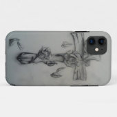 Robuust kruis en rozen Case-Mate iPhone case (Achterkant (horizontaal))