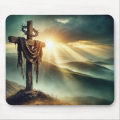 Robuust kruis met doornenkroon muismat (Voorkant)