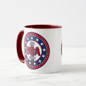 Robuust Kruis USA 1776-2026 Mok (Voorkant links)