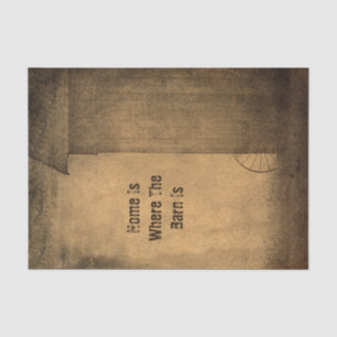 Robuust land  barn bruine textuur tissuepapier