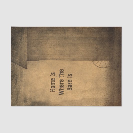 Robuust land barn bruine textuur tissuepapier (Voorkant)