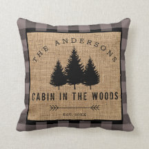 Robuust land Familienaam Cabin in de Bossen