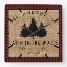 Robuust land Familienaam Cabin in de Bossen