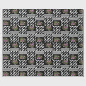 Robuust, lappendeken, rozen cadeaupapier (Vlak)