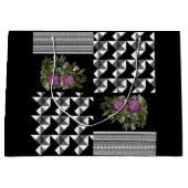 Robuust, lappendeken, rozen groot cadeauzakje (Voorkant)