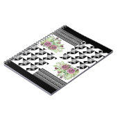 Robuust, lappendeken, rozen notitieboek (Linkerzijde)