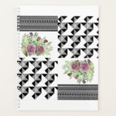 Robuust, lappendeken, rozen planner (Voorkant)
