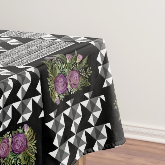 Robuust, lappendeken, rozen tafelkleed (Voorbeeld)