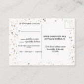 Robuust lijst patroon modern script, postcad informatiekaartje (Achterkant)