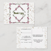 Robuust lijst patroon modern script, postcad informatiekaartje (Voorkant / Achterkant)