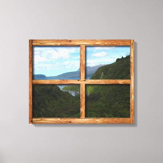 Robuust lijst uitzicht van Nieuw-Zeeland Canvas Afdruk (Voorkant)