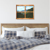 Robuust lijst uitzicht van Nieuw-Zeeland Canvas Afdruk (Insitu (Slaapkamer))