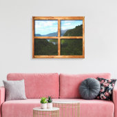 Robuust lijst uitzicht van Nieuw-Zeeland Canvas Afdruk (Insitu (Woonkamer))