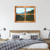 Robuust lijst uitzicht van Nieuw-Zeeland Canvas Afdruk (Insitu (Slaapkamer))