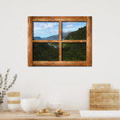 Robuust lijst uitzicht van Nieuw-Zeeland Poster (Keuken)