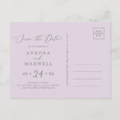 Robuust Lila horizontaal sparen het Briefkaart van (Achterkant)