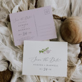 Robuust Lila horizontaal sparen het Briefkaart van