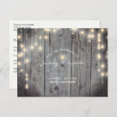 Robuust met lampjes Sla de datum op Aankondigingskaart (Voorkant / Achterkant)