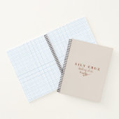 Robuust modern Botanisch Gepersonaliseerd Bedrijfs Notitieboek (Binnen)