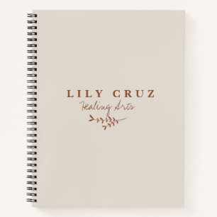 Robuust modern Botanisch Gepersonaliseerd Bedrijfs Notitieboek