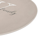 Robuust monogram Initiaal en naam koel Snijplank (Hoek)