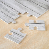 Robuust mooi houtextuur legpuzzel (Zijkant)