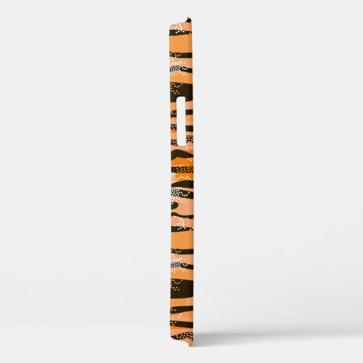 Robuust naadloos tijgerpatroon, perzikkleur Case-Mate iPhone case (Achterkant / Rechts)