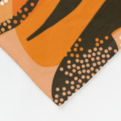 Robuust naadloos tijgerpatroon, perzikkleur fleece deken (Hoek)