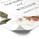 Robuust neutraal Boho Floral welkomstteken Poster (Hoek)