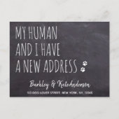 Robuust nieuw adres Aankondiging van de Beweging v Briefkaart (Voorkant)