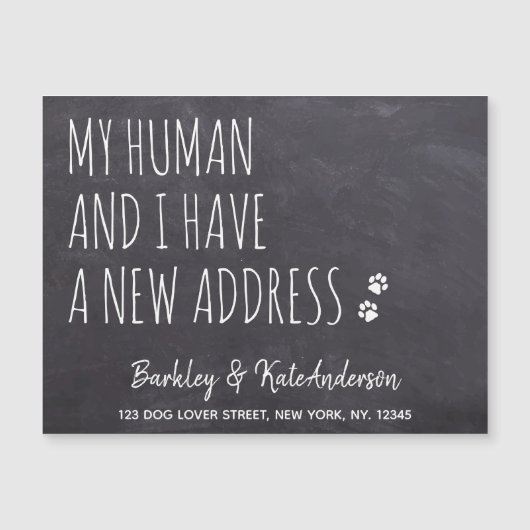 Robuust nieuw adres Aankondiging van Dog-beweging (Voorkant)