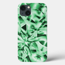 Robuust of niet, witte groene, vreemde doorsnede Case-Mate iPhone case