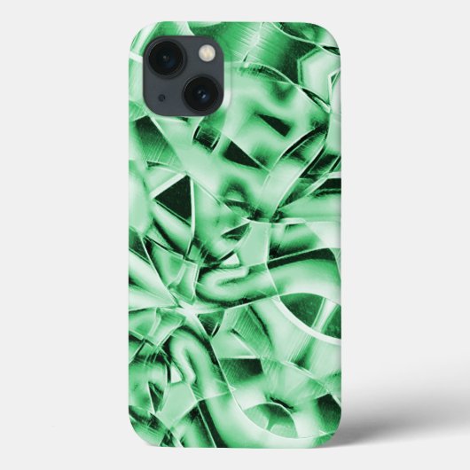 Robuust of niet, witte groene, vreemde doorsnede Case-Mate iPhone case (Achterkant)
