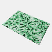 Robuust of niet, witte groene, vreemde doorsnede deurmat (Schuin)
