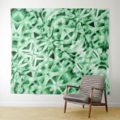 Robuust of niet, witte groene, vreemde doorsnede wandkleed (In Situ (horizontaal))