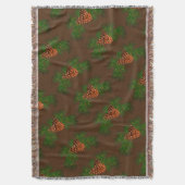 Robuust omhoog noord charm, pijnkegelpatroon deken (Voorkant Verticaal)