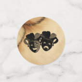 Robuust ontwerp van comedy en tragedie theater confetti (Kleine voorkant)