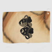 Robuust ontwerp van comedy en tragedie theater golfhanddoek (Horizontaal)