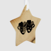 Robuust ontwerp van comedy en tragedie theater ornament (voorkant)