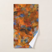 Robuust Oranje modern, abstract ontwerp Bad Handdoek (Handdoek)