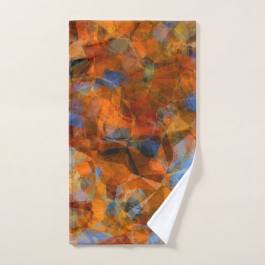 Robuust Oranje modern, abstract ontwerp Bad Handdoek (Handdoek)