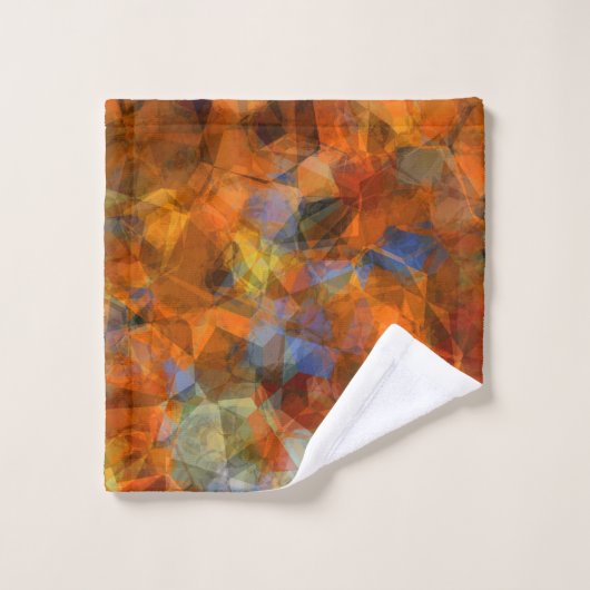 Robuust Oranje modern, abstract ontwerp Bad Handdoek (Wasdoekje)