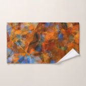 Robuust Oranje modern, abstract ontwerp Bad Handdoek (Handdoek)