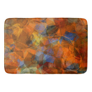 Robuust Oranje modern, abstract ontwerp Badmat