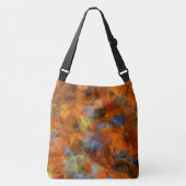 Robuust Oranje modern, abstract ontwerp Crossbody Tas (Voorkant)