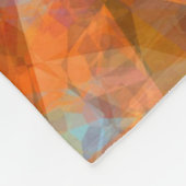 Robuust Oranje modern, abstract ontwerp Fleece Deken (Hoek)