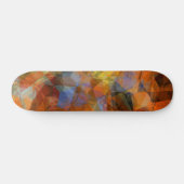 Robuust Oranje modern, abstract ontwerp Persoonlijk Skateboard (Horizontaal)