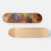 Robuust Oranje modern, abstract ontwerp Persoonlijk Skateboard (Horizontaal)
